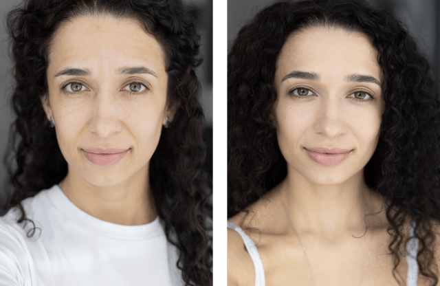 Rosto feminino com brilho natural 1